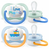 Philips AVENT SCF080/01 baby pacifier Ultra soft pacifier Orthodontic Silicone Blue